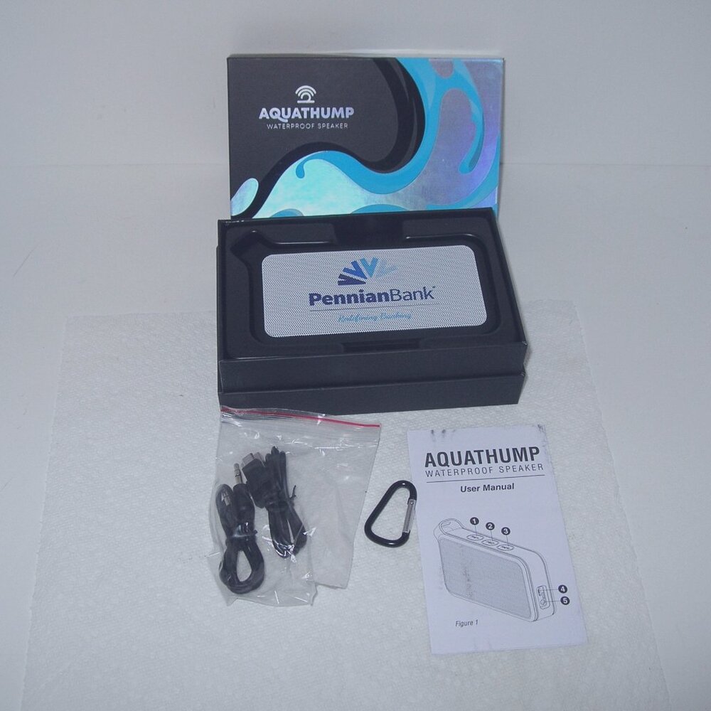 Aquathump SPEAKER Waterproof Mini Wireless Portable Bluetooth Beach Shower "NEW"